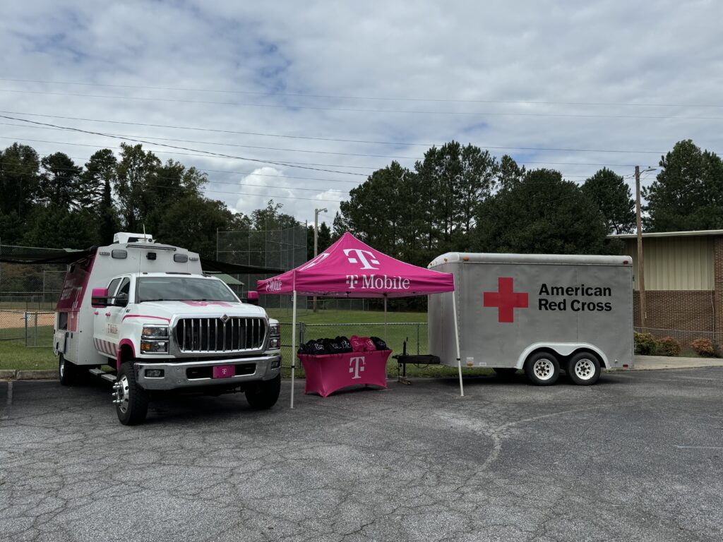 T-Mobile equipment is readied for deployment to areas impacted by Hurricane Helene, Tuesday, Oct. 1, 2024. 