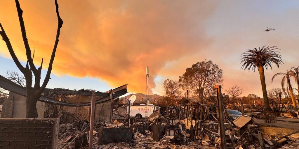 T-Mobile deploys SatCOLT at Los Angeles Fire Department Station 69, January 2025